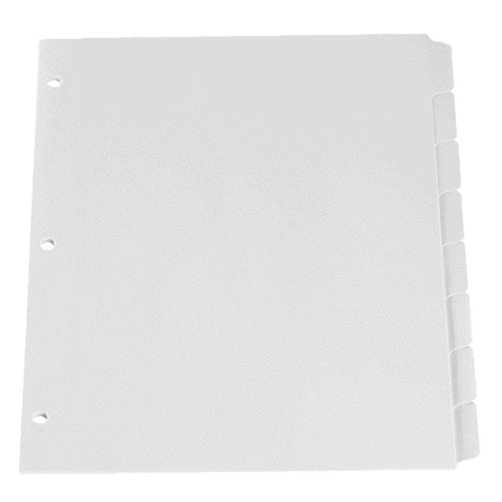 Image of Oxford Plain Tab Dividers - 8 Tab - Letter Size - White