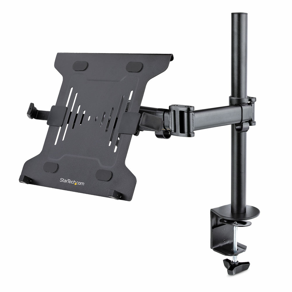 Image of StarTech Articulating Laptop Tray or Monitor Arm Desk Mount, Black