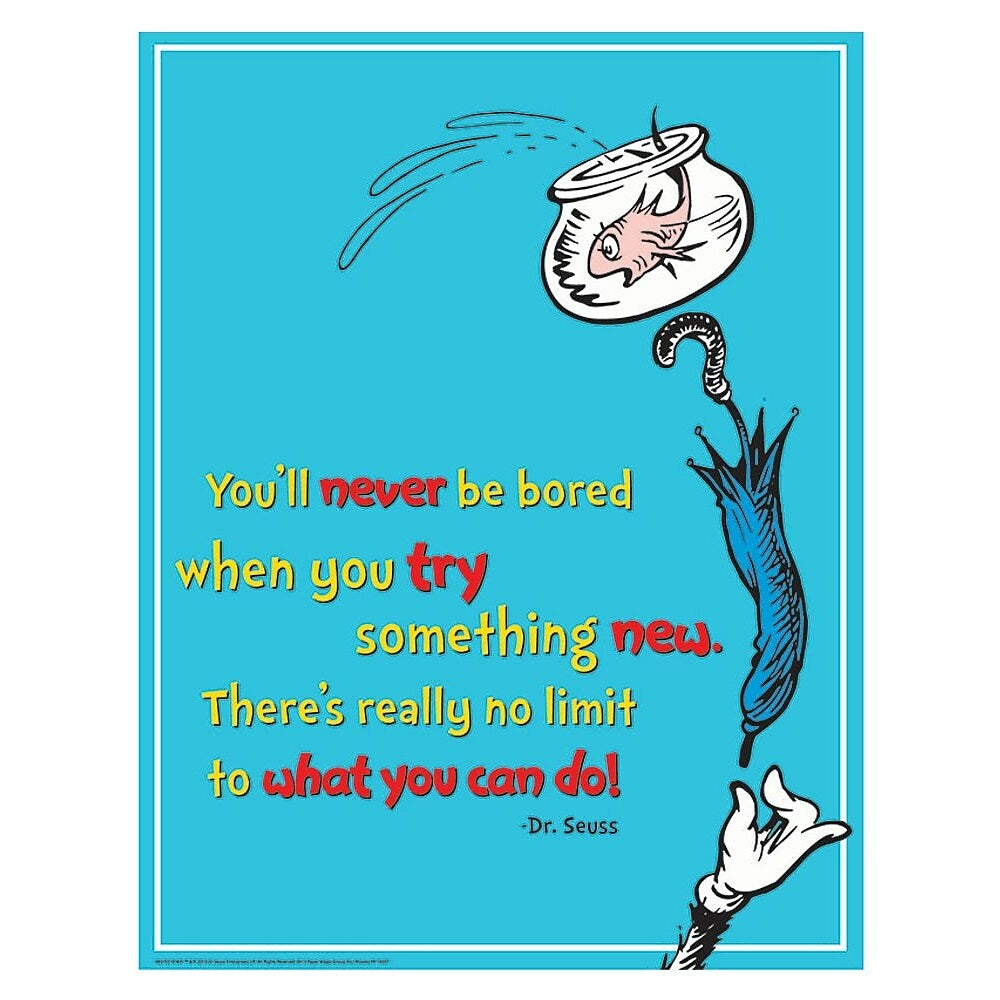 Image of Eureka Dr. Seuss Try Something New Poster, 17" x 22"