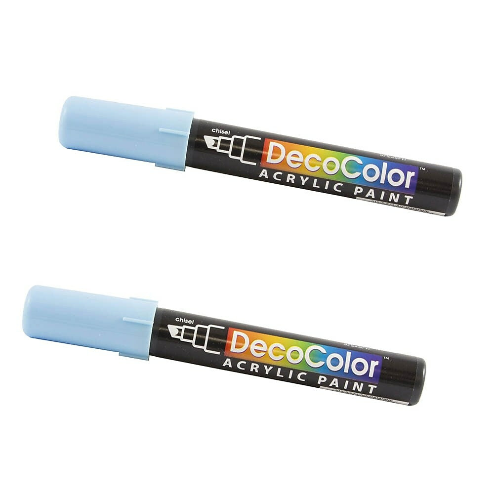 Image of Marvy Uchida Chisel-Tip Acrylic Paint Marker - Aquamarine - 2 Pack