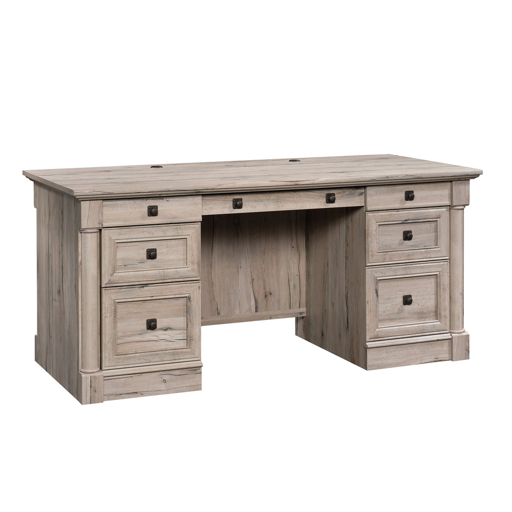 Image of Sauder Palladia Executive Desk - Split Oak