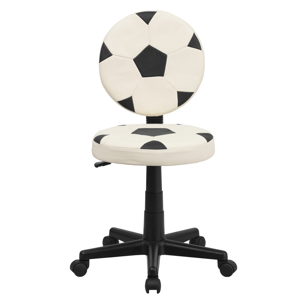 Image of Flash Furniture Soccer Swivel Task Chair, White