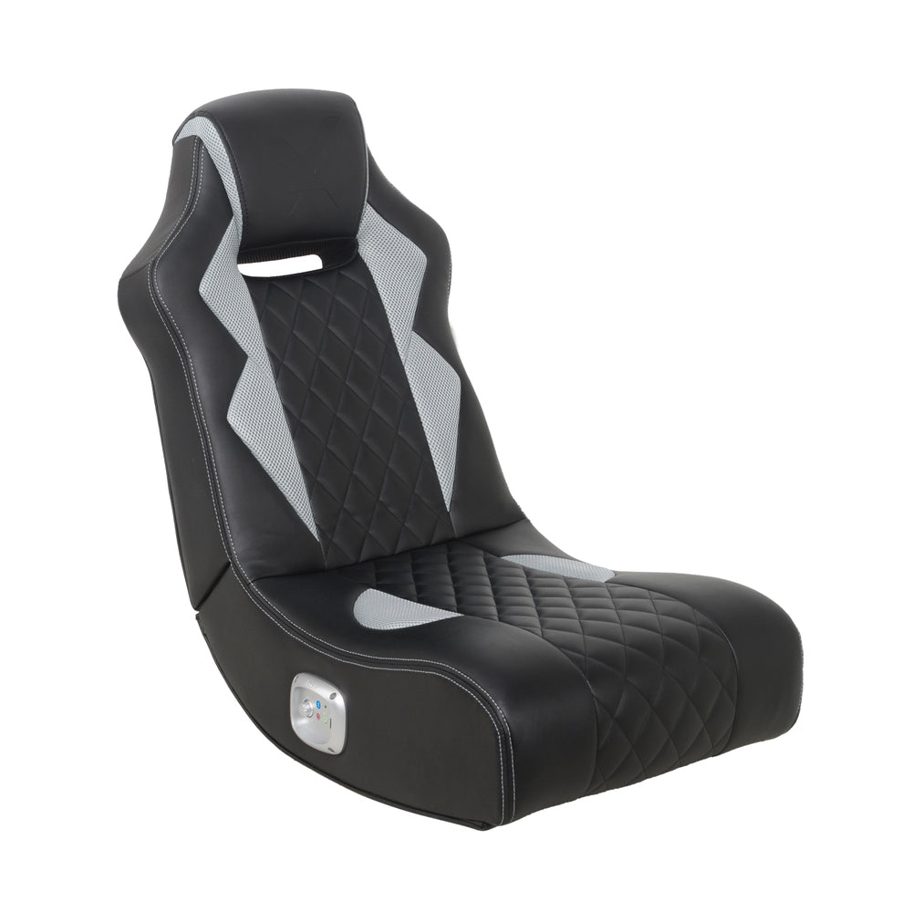 Image of X Rocker Flash+ 2.0 Floor Rocking Gaming Chair - Grey/Black