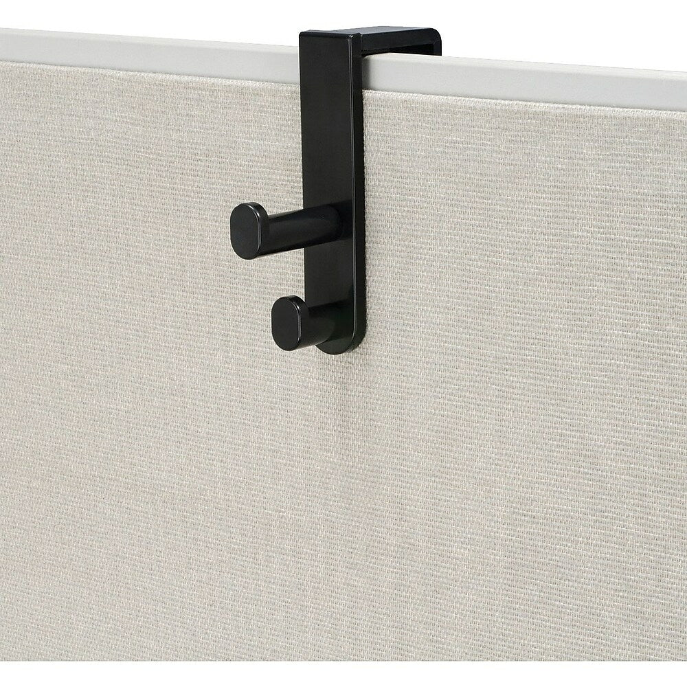 Image of Safco Over the Panel Double Hook, Black