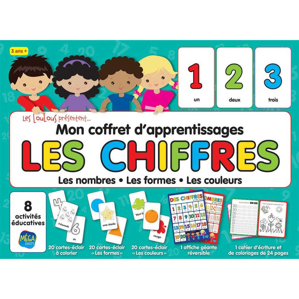 Image of Mega Editions - Mon Coffret D'Apprentissages - Les Chiffres - Ages 3-5