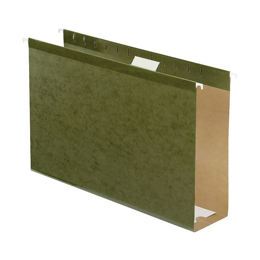 Image of Pendaflex Extra Capacity Reinforced Standard Green Hanging Folders - 3" Expansion - Legal Size - 25 Pack