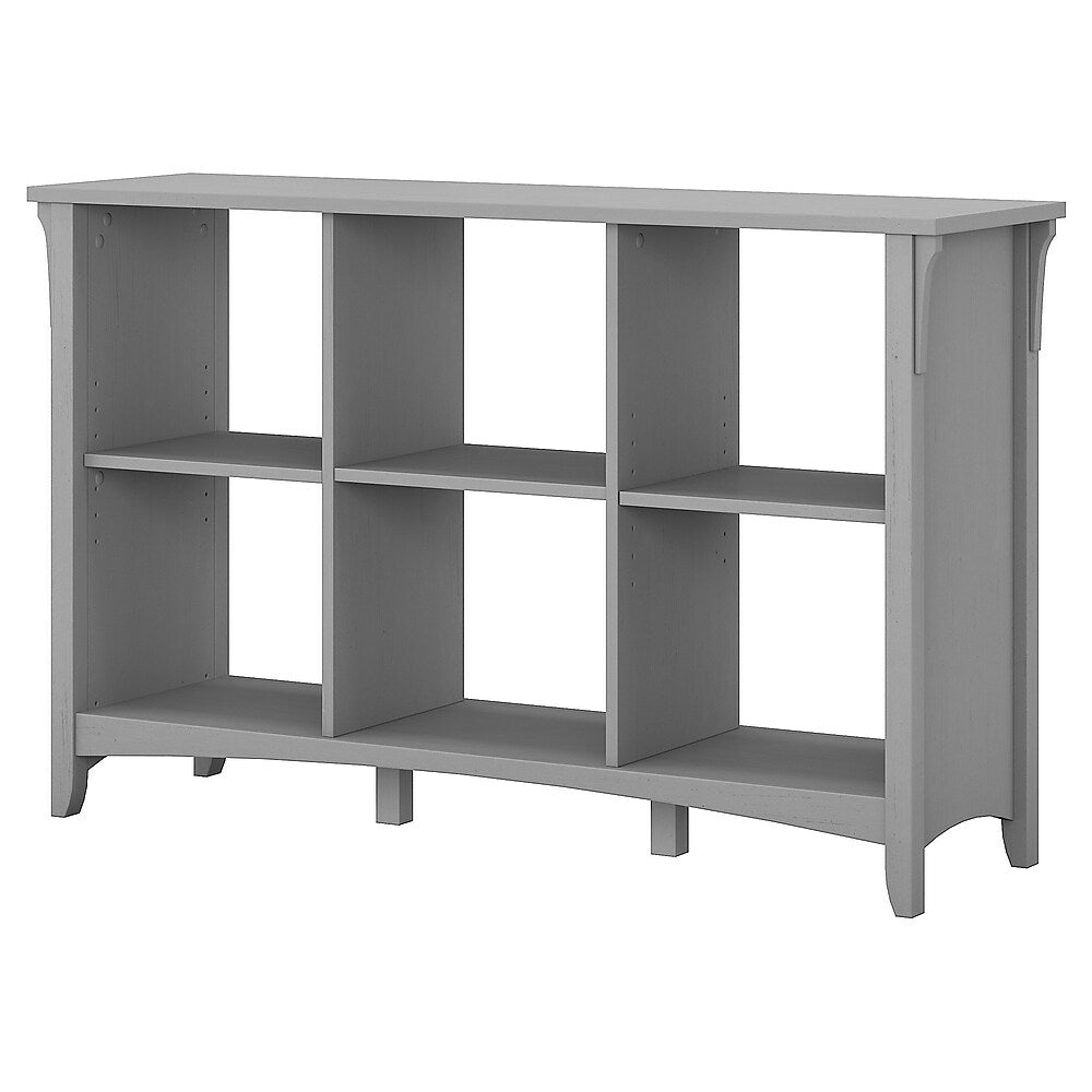 Image of Bush Furniture Salinas 6 Cube Organizer, Cape Cod Grey (SAB148CG-03)