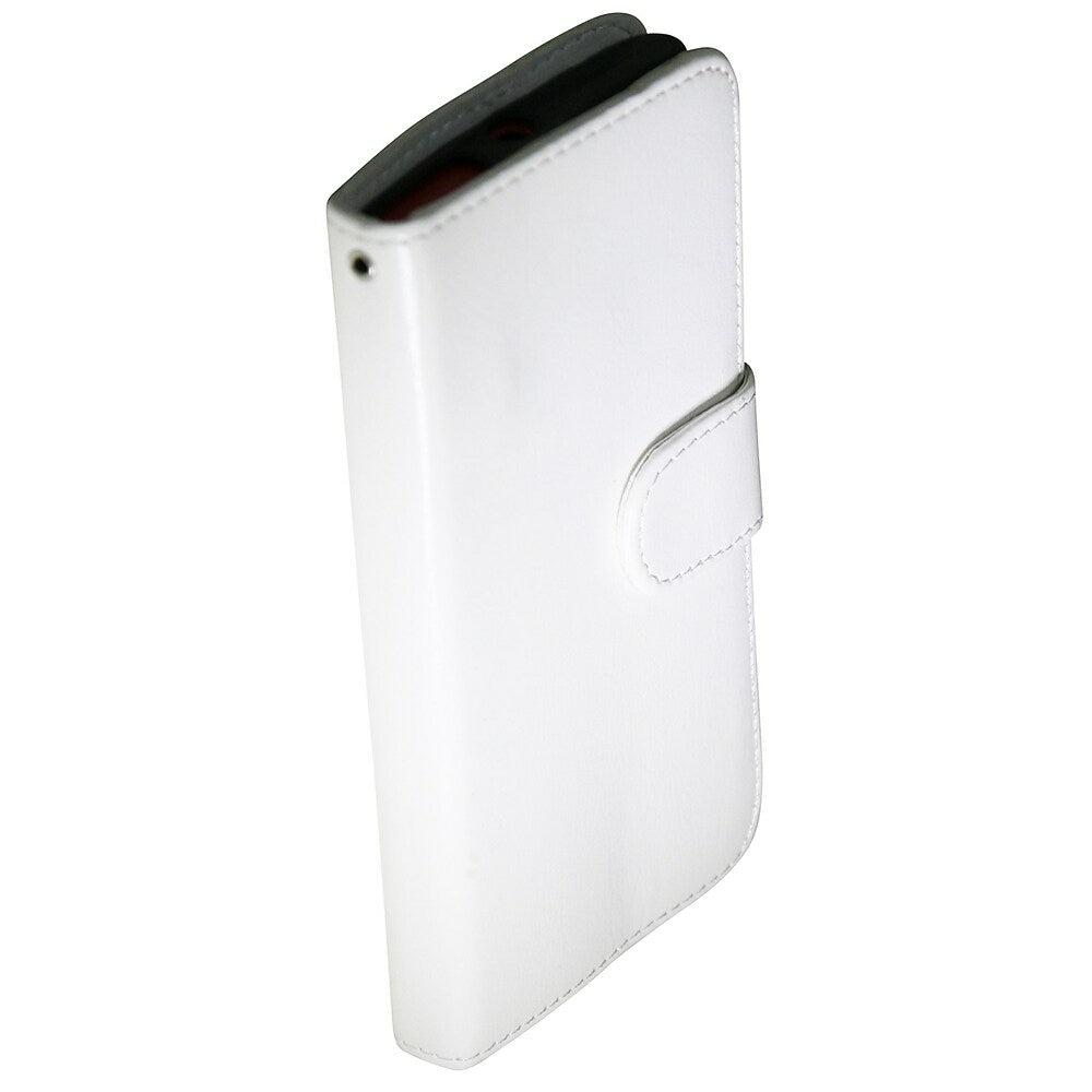 Image of Exian Leather Wallet Case for Nokia Lumia 920 - White