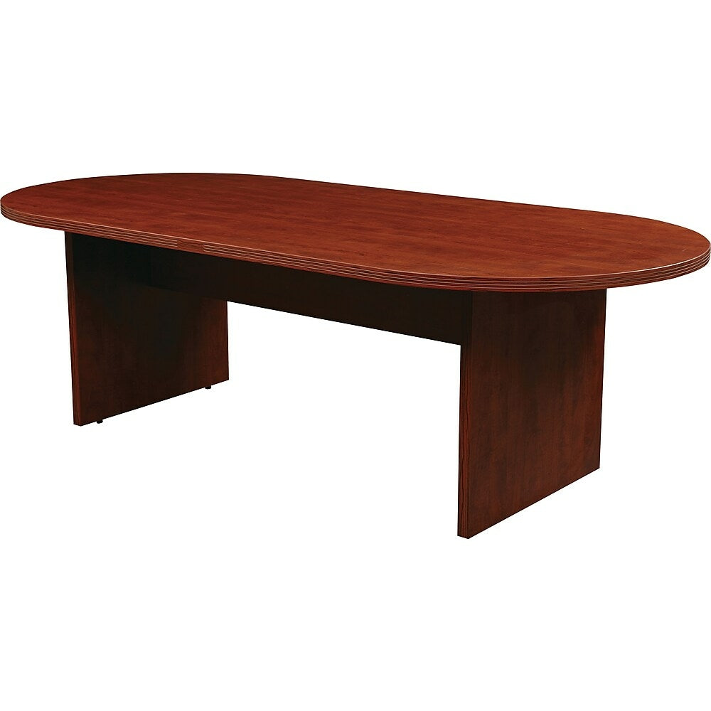 Image of Office Star Napa Collection 95" Racetrack Conference Table, Cherry, Red