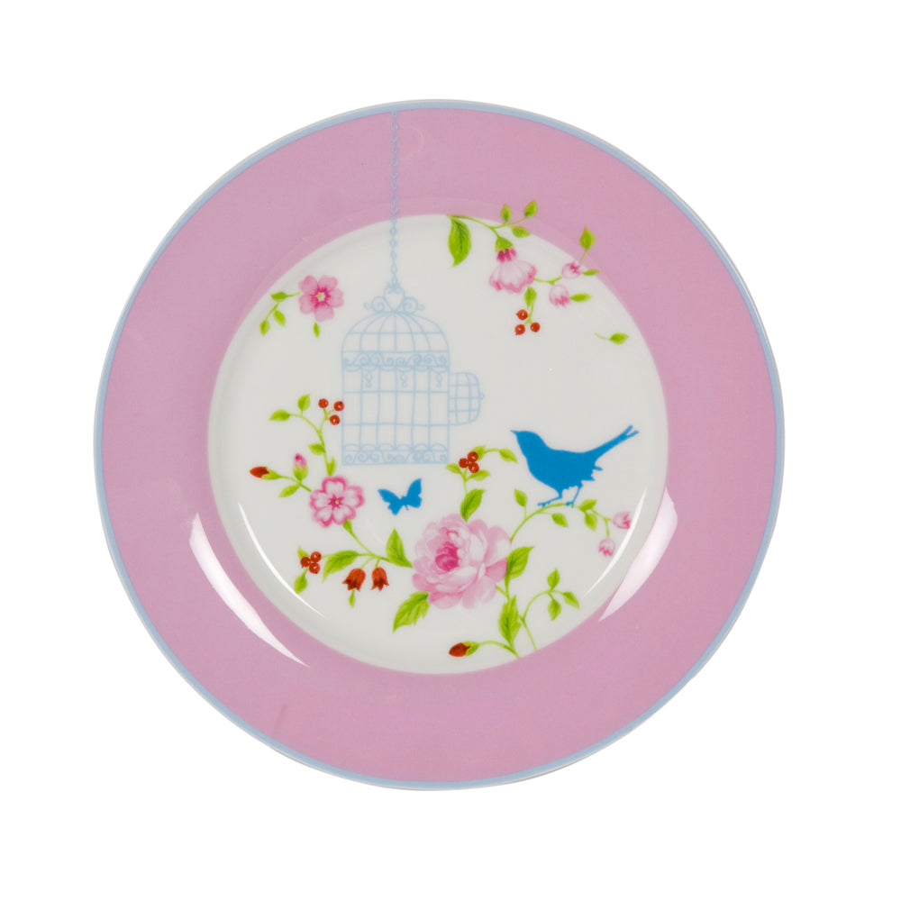 Image of Maxwell & Williams Aviary Pink Side Plate - 7.75" - 4 Pack