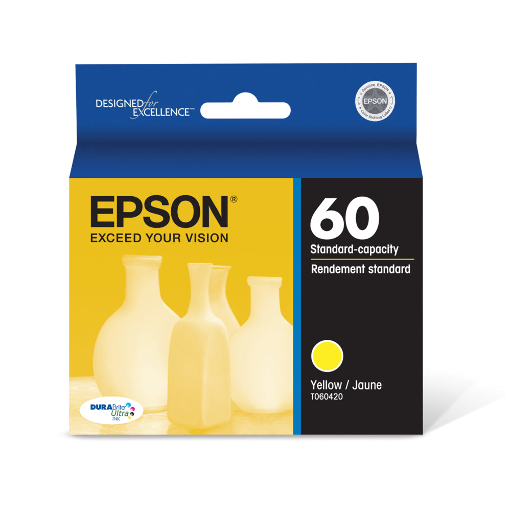 Image of Epson 60, Yellow Ink Cartridge (T060420)