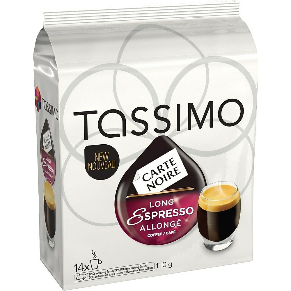 Image of Tassimo Carte Noire Long Espresso Coffee T-Discs - 14 Pack