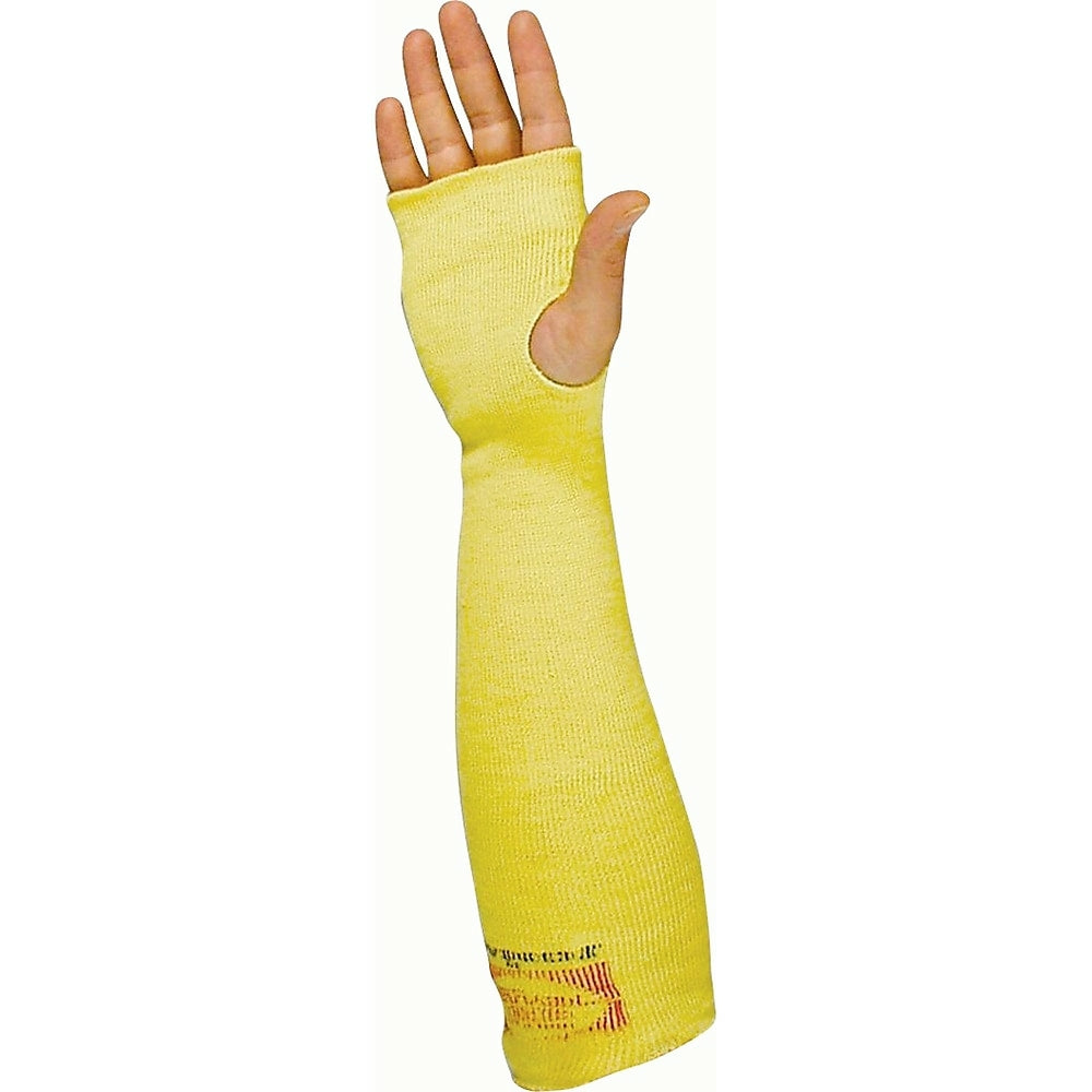 Image of Jomac Canada Kevlar Sleeves, Kevlar, 18", Ansi/Isea 105 Level 3, Yellow - 5 Pack