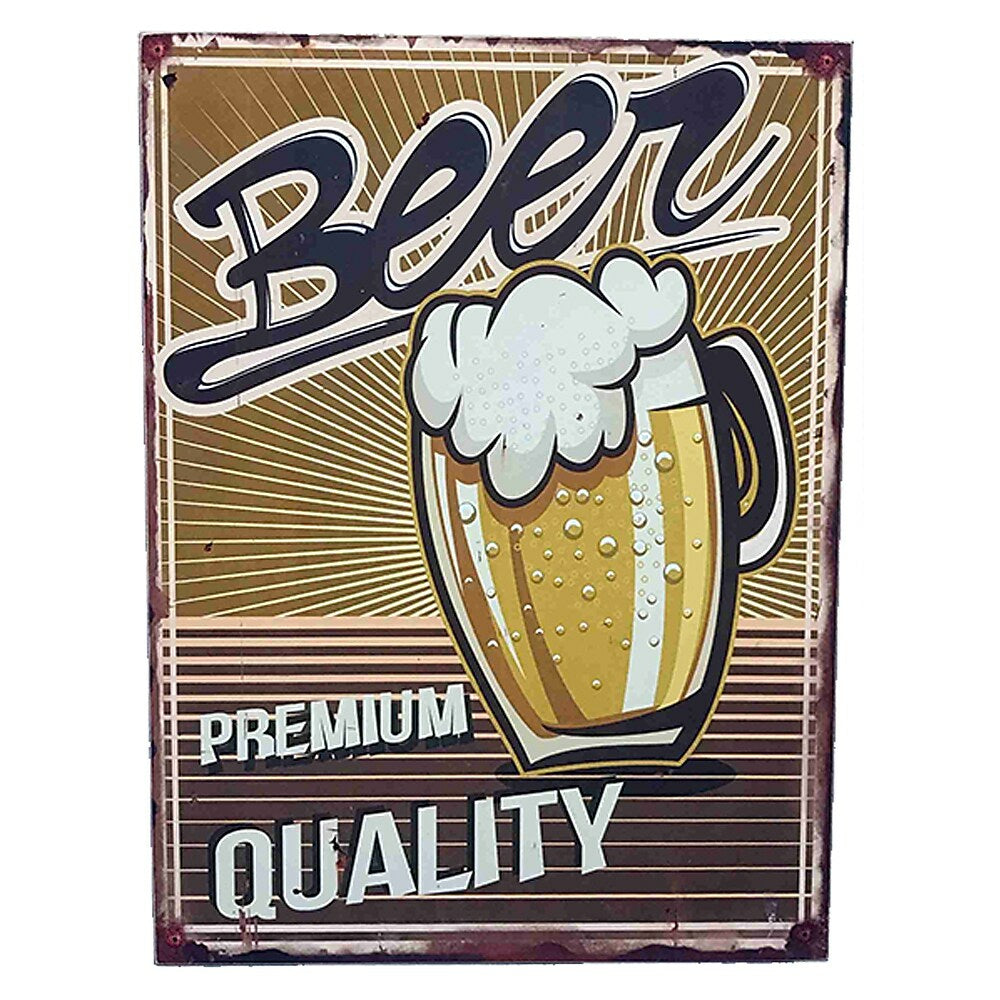 Image of Sign-A-Tology Vintage Wooden Sign - 16" x 12" - Premium Beer