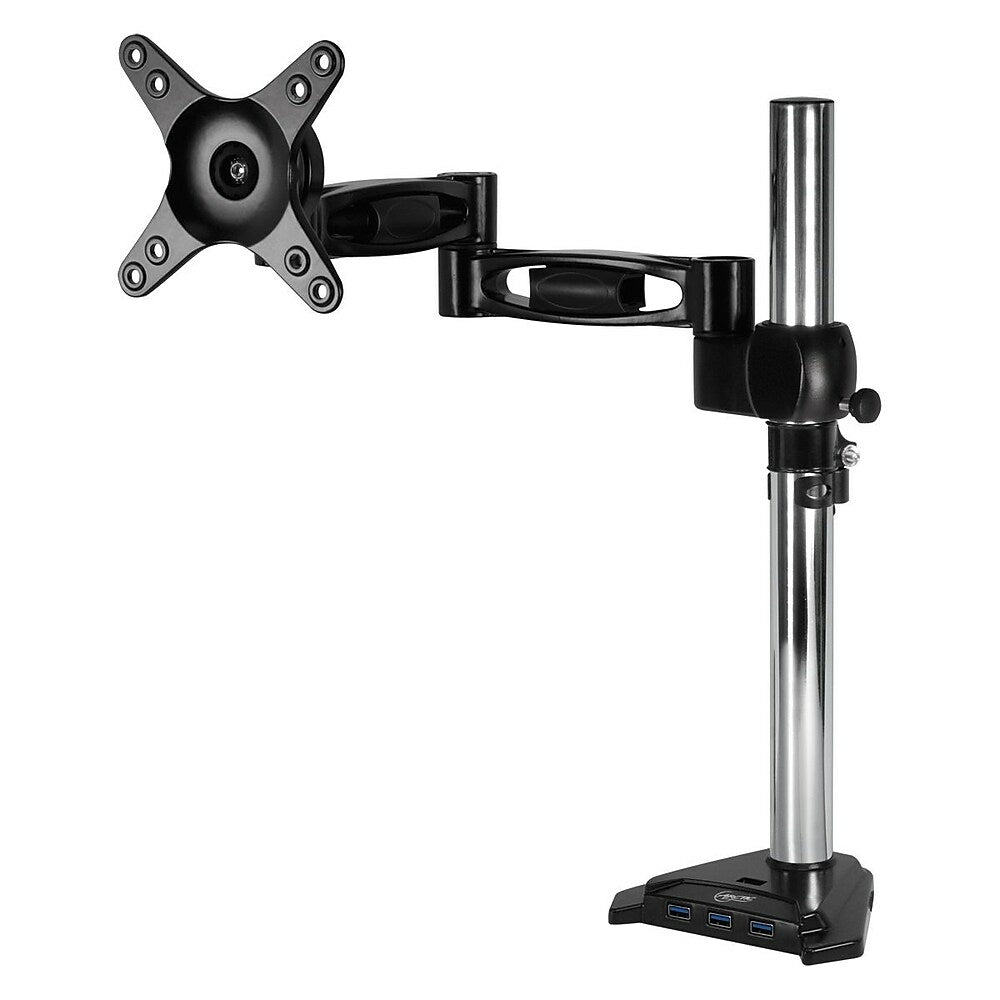 Image of Arctic Z3 Pro Desk Mount Triple Monitor Arm, 4-Port USB 3.0 Hub (ORAEQMA013USGBA01), Grey_Silver