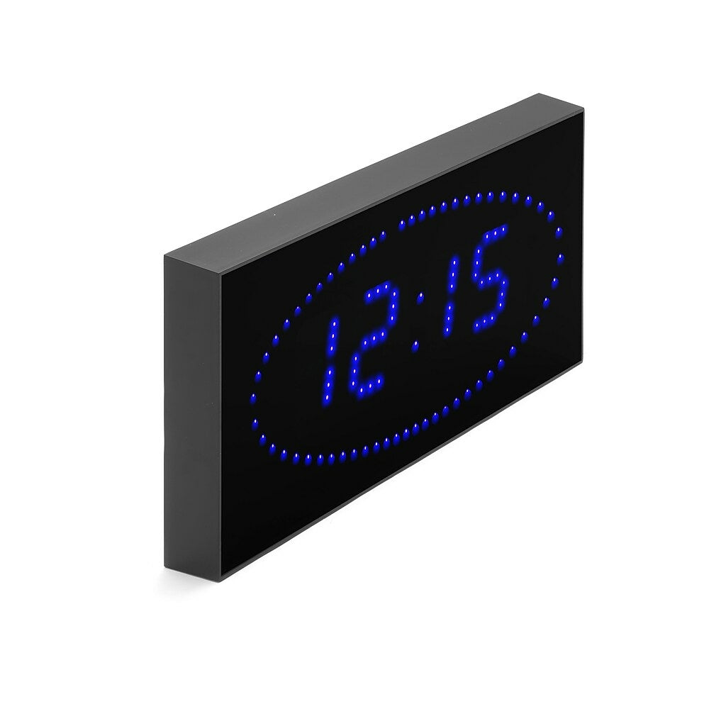 Image of Big Clocks Blue Oval DOT for Seconds LED Clock