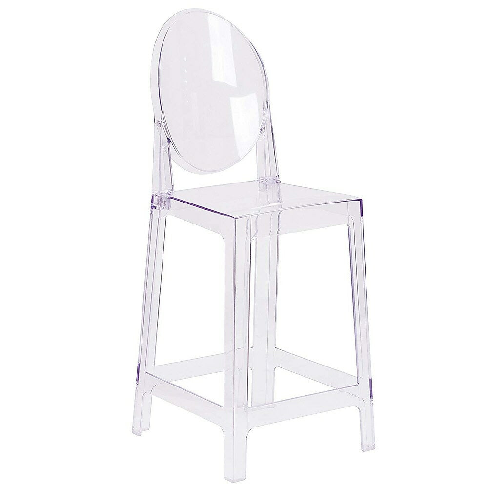 Image of Nicer Furniture Modern Ghost Side Counter Stool