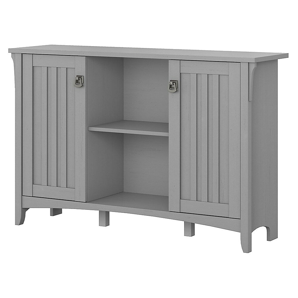 Image of Bush Furniture Salinas Accent Storage Cabinet with Doors, Cape Cod Grey (SAS147CG-03)