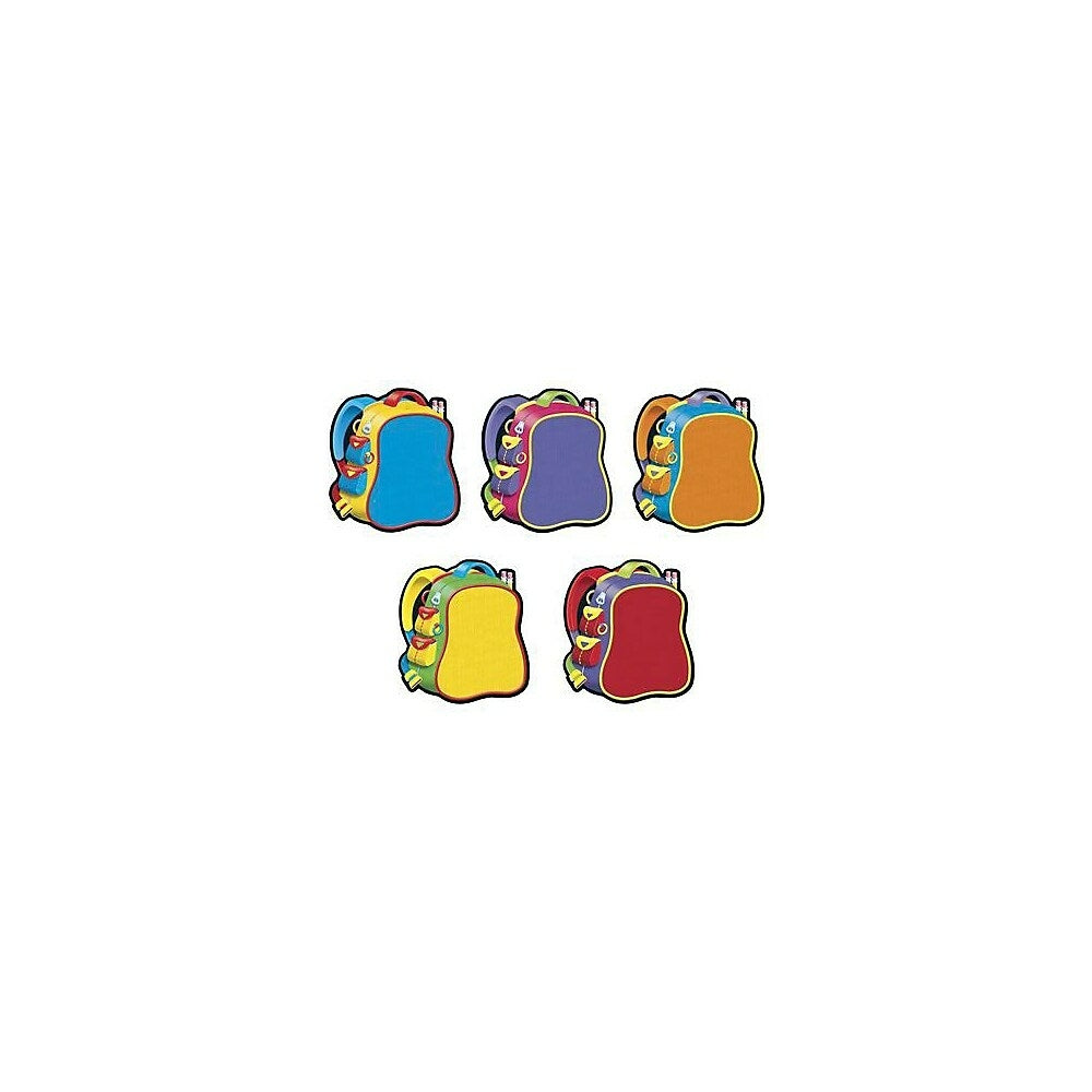 Image of Trend T-10950 5.5" Diecut Bright Backpacks Classic Accents, Multicolour, 108 Pack (T-10950)