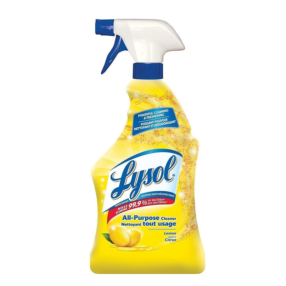 Image of Lysol All Purpose Cleaner with Complete Clean Trigger Spray, Lemon, 650mL