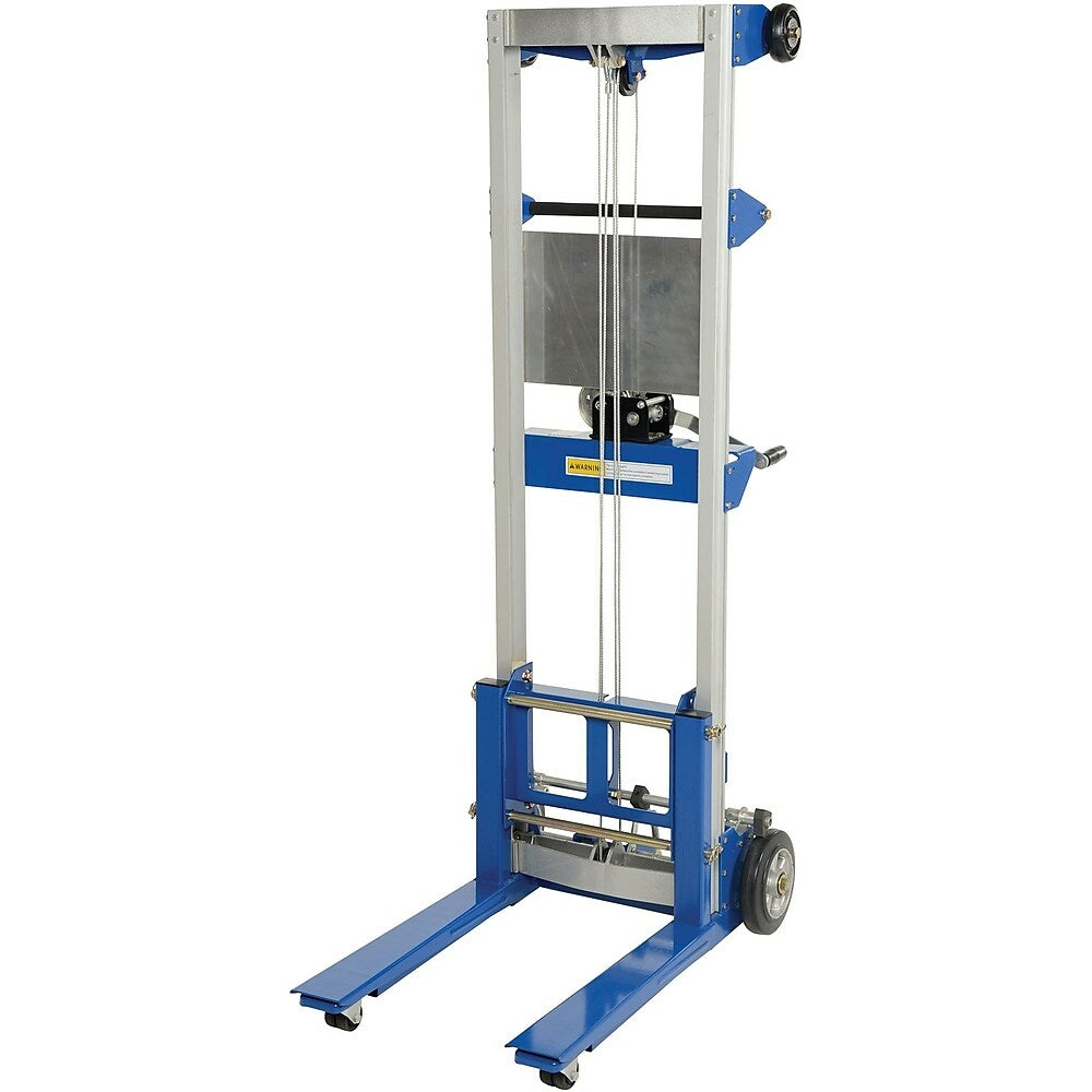Image of Vestil Winch-Operated Fork Lift Stacker, Standard Design, 67" Raised Height (A-LIFT-R)