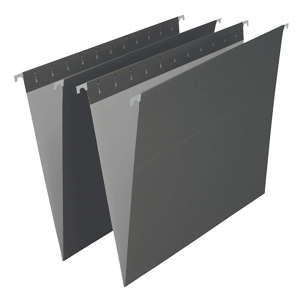 Image of Staples Black Hanging File Folders - Letter Size - 25 Pack