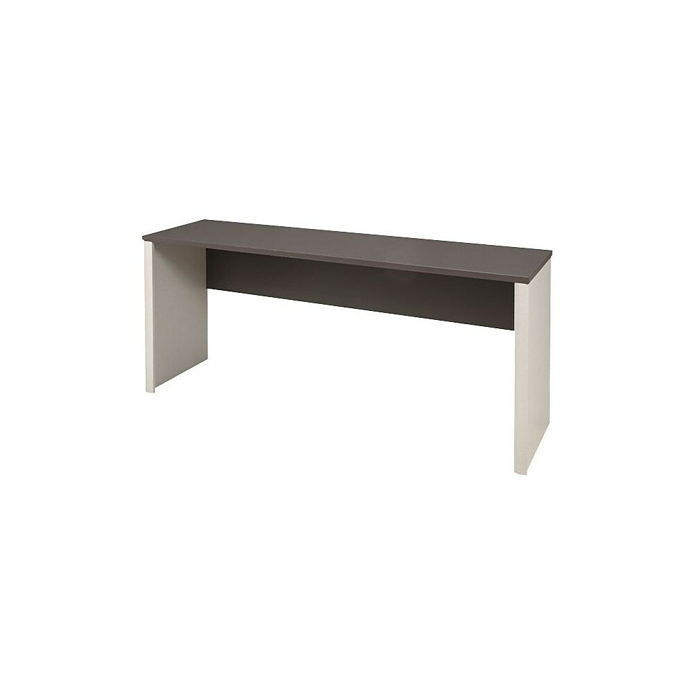 Image of Bestar Connexion Collection Credenza, Sandstone & Slate, Grey