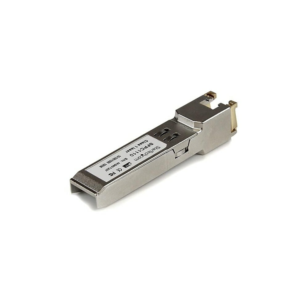 Image of StarTech Cisco Compatible Gigabit RJ45 Copper SFP Transceiver Module, Mini-GBIC