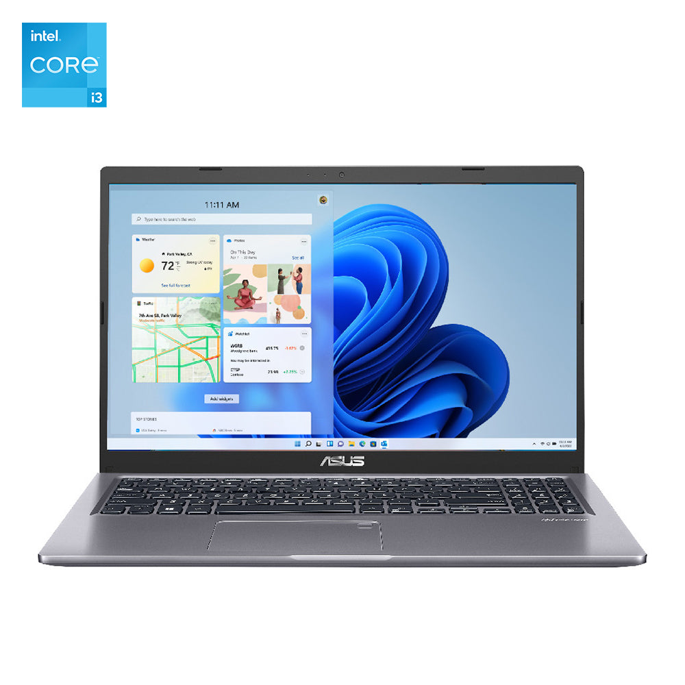 Image of Asus 15.6" Laptop - Intel i3-1115G5 - 512GB SSD - 8GB RAM - Windows 11, Grey