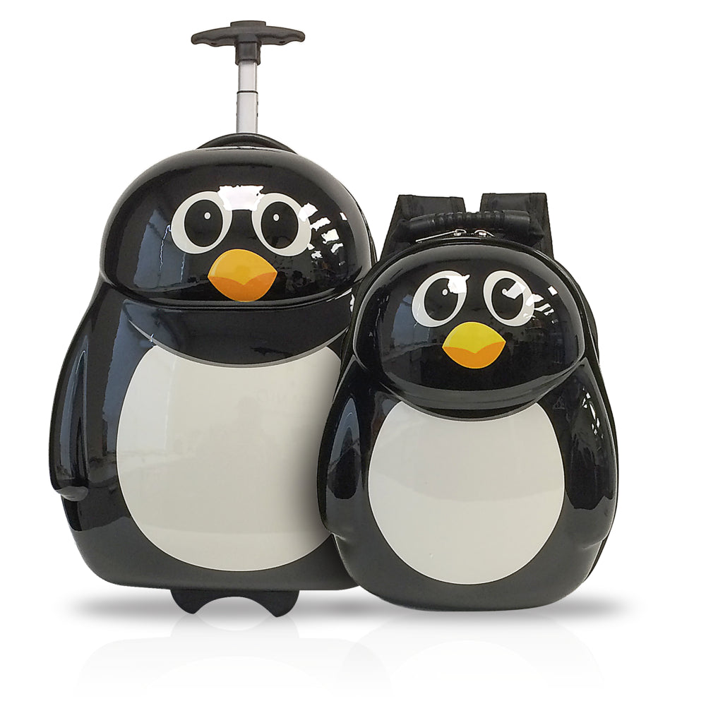 Image of TUCCI Italy PENGU" BUDDY Kids Luggage - 2 Piece Set - Penguin Buddy