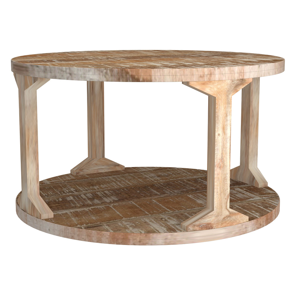 Image of nspire Rustic Modern Solid Wood Coffee Table - Distressed Natural