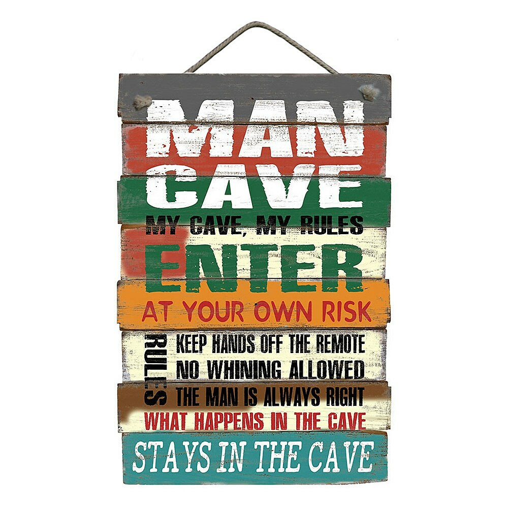 Image of Sign-A-Tology Man Cave Vintage Staggered Sign - 24" x 16"