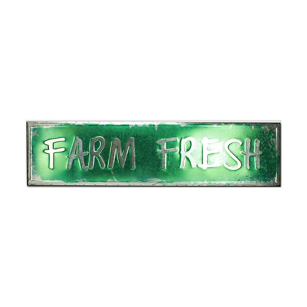 Image of Sign-A-Tology Farm Fresh 3D Metal Framed Sign - 40" x 10"