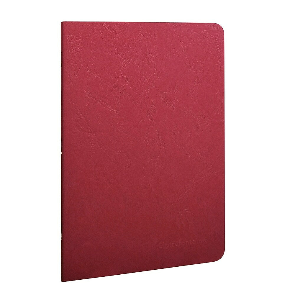 Image of Clairefontaine Age-Bag Stapled Notebook, Lined, 5-3/4" x 8-1/4", 48 Sheets, Red