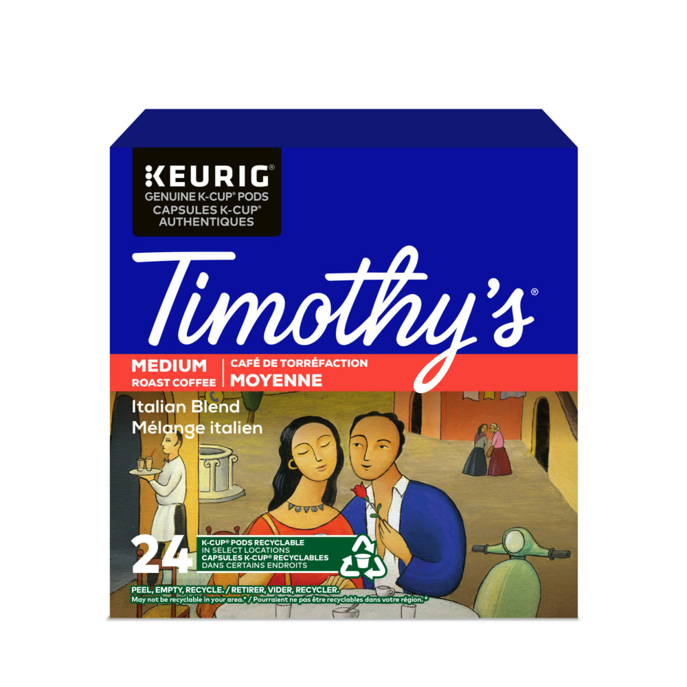 Image of Timothy's Italian Blend K-Cup Pods - 24 Pack