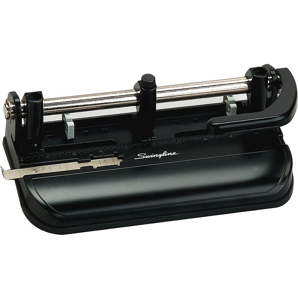 Image of Swingline M350 Lever-Handle Extra-Heavy-Duty 3-Hole Punch, 32-Sheet Capacity