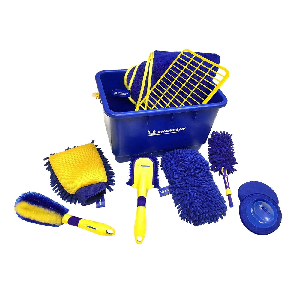 Image of Michelin Ultimate 11-Piece Car Wash Bucket Kit