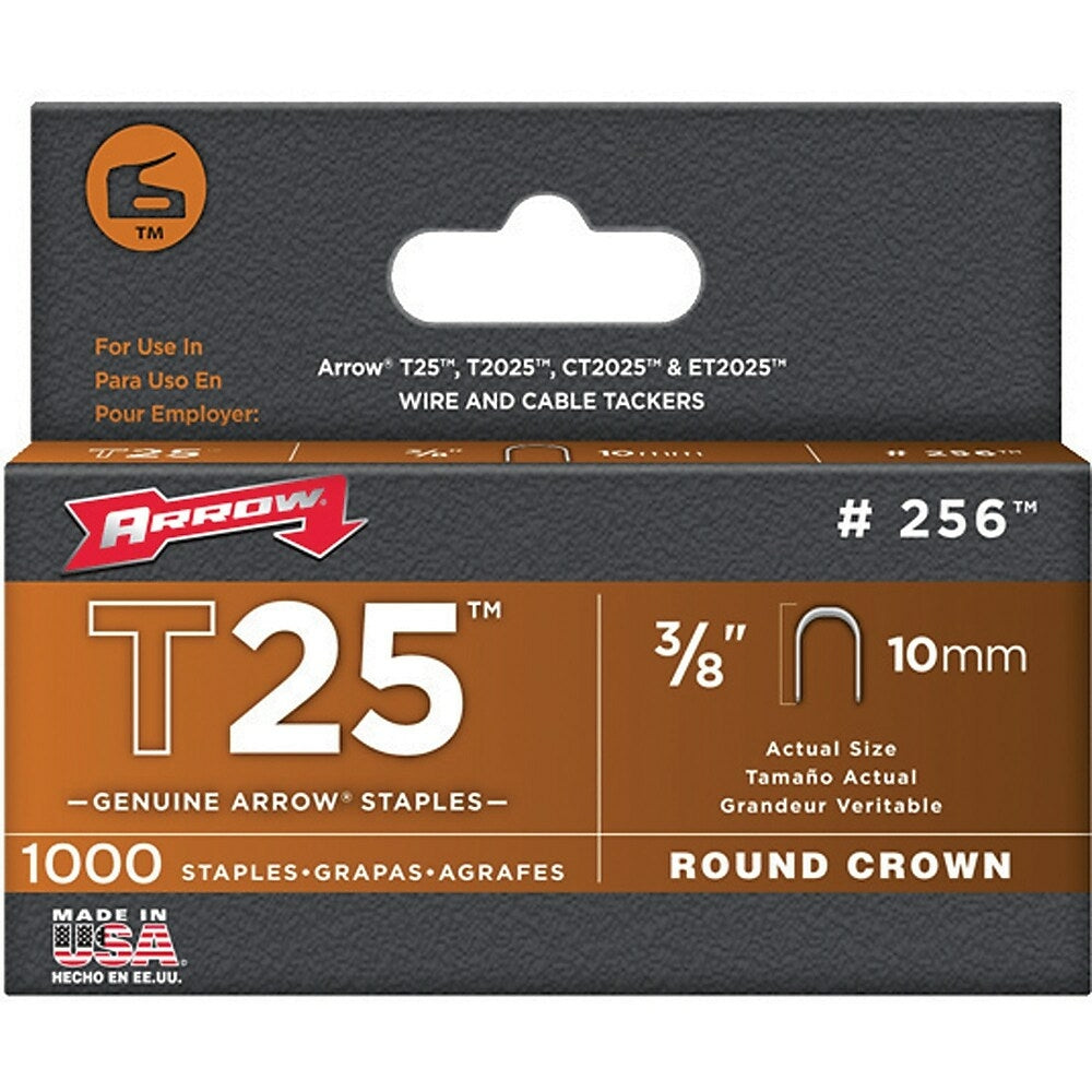 Image of Arrow, Staples, 16 Gauge, 9/16" Wide Crown, 14 Mm Long, 36000 Pack