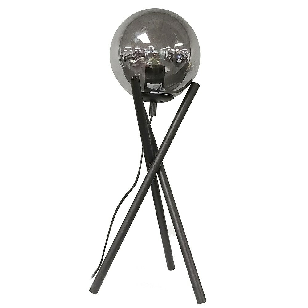 Image of Dainolite 1LT Table Lamp, MB With Smoked Glass