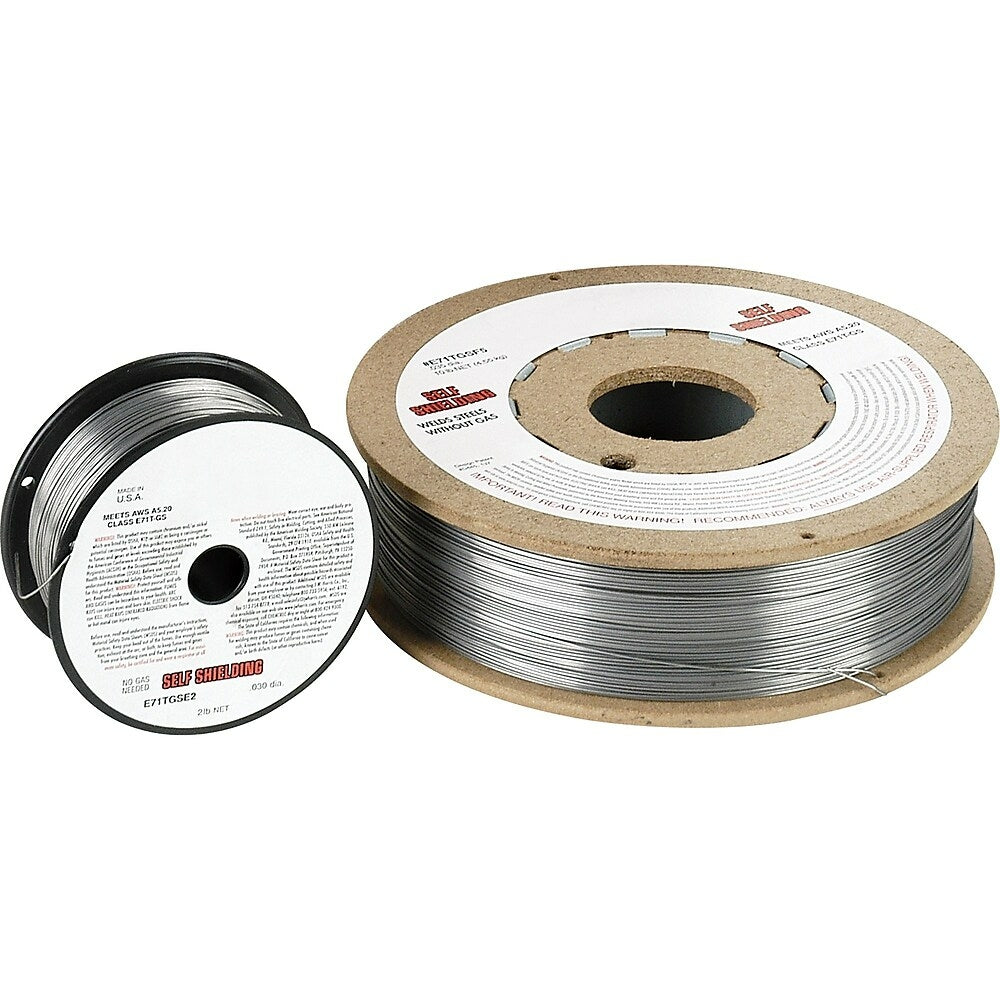 Image of Weldcote Metals Self-Shielding Mild Steel Flux-Cored Welding Wire, 0.035" Dia., E71Tgs, 2 Lbs. - 4 Pack