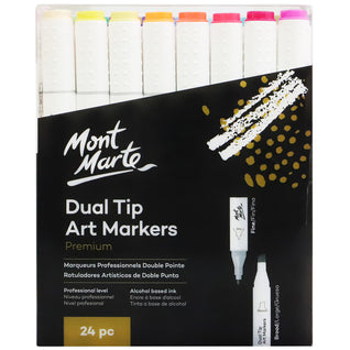 24 Color Dual Tip Permanent Markers by Artist's Loft™ 