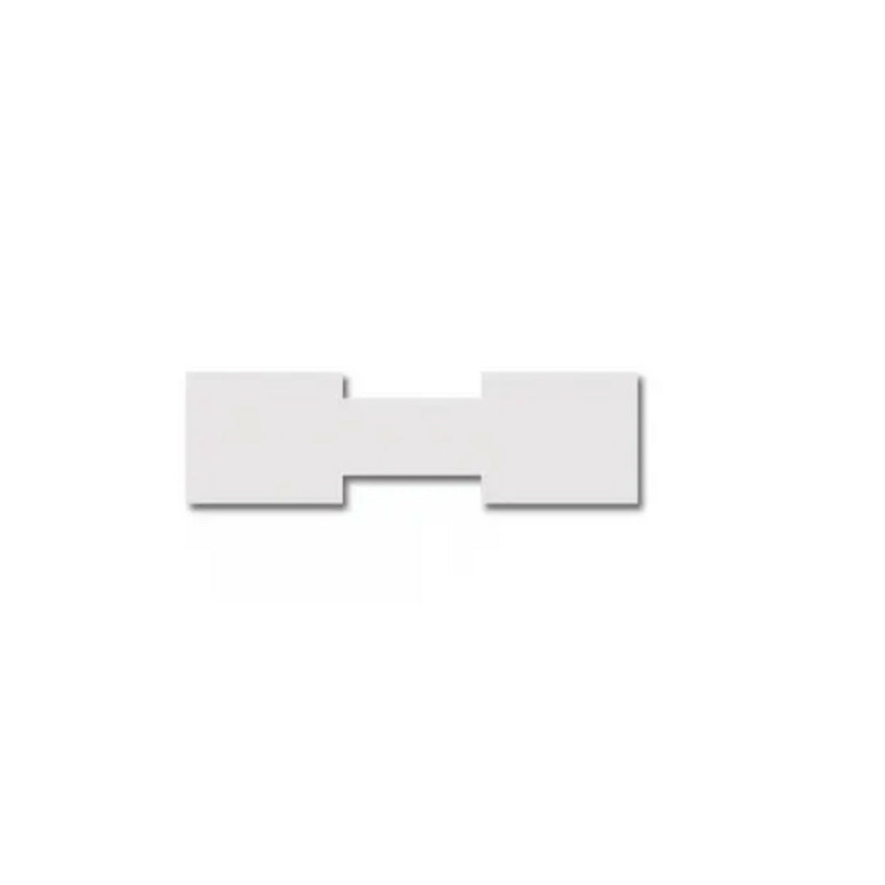 Image of Eddie's Square Dumbbell Jewellery Labels - 1-3/4" L x 1/2" W - White - 2000 Pack