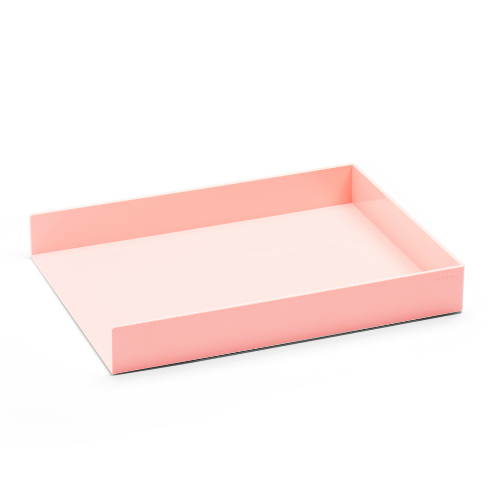 Image of Poppin Single Letter Tray - Blush, Pink