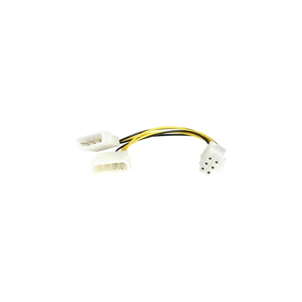 Image of StarTech 6In Lp4 To 6 Pin Pci Express Video Card Power Cable Adapter