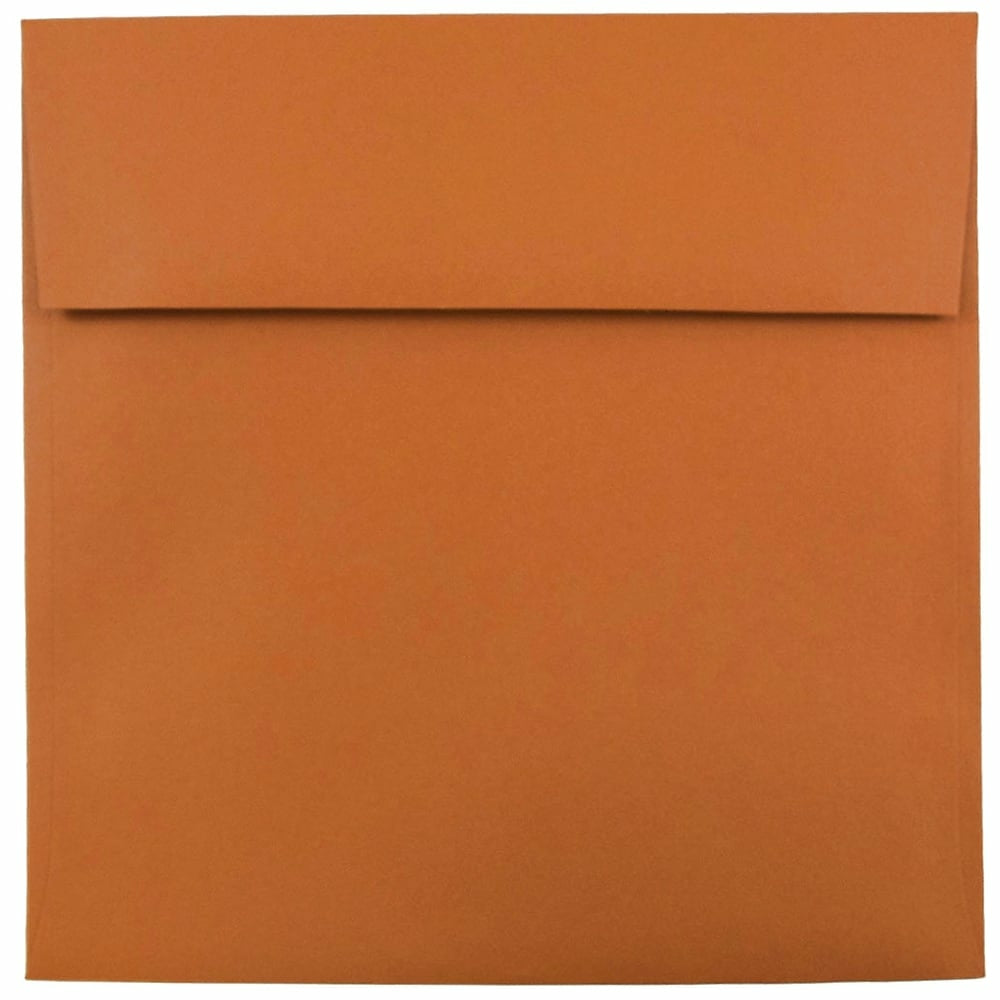 Image of JAM Paper 8.5 x 8.5 Square Envelopes, Dark Orange, 1000 Pack (3157503B)