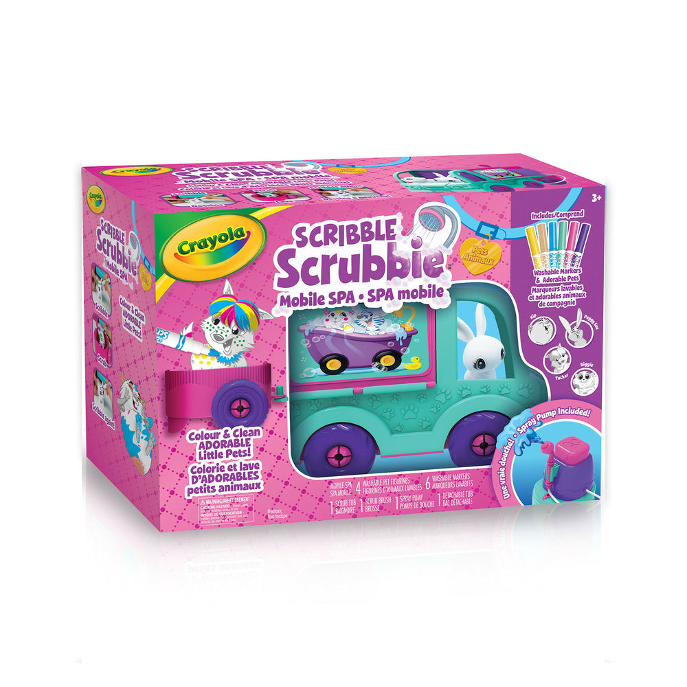Image of Crayola Scribble Scrubbie Pets Mobile Spa Playset