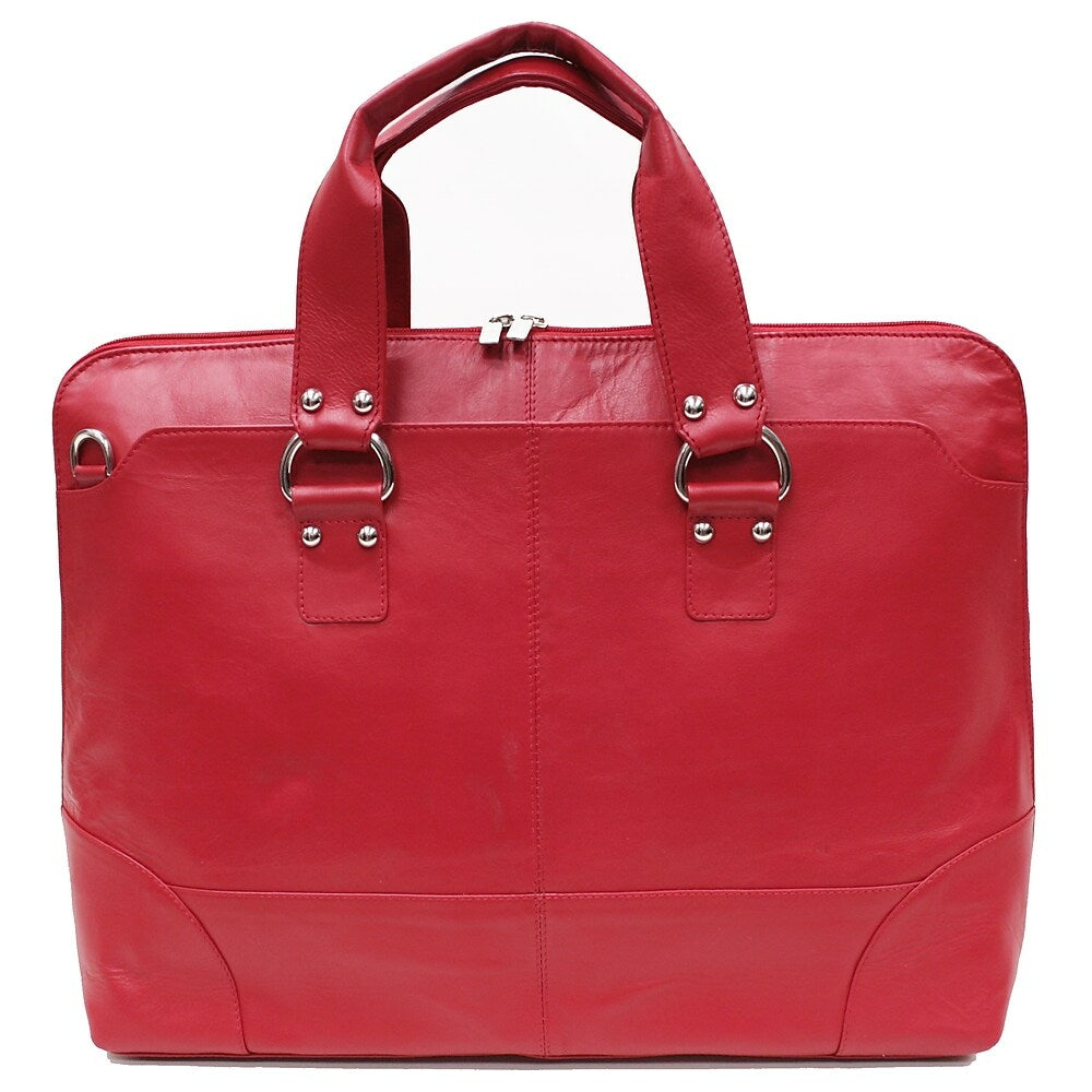 Image of Ashlin Kellin Ladies Zippered Briefcase, Red