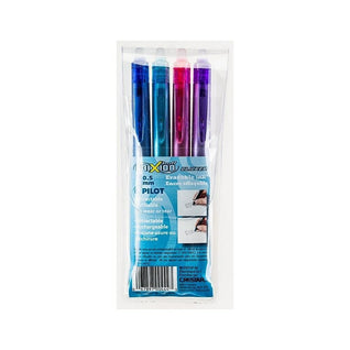 Stylo Effacables, 12 Couleurs Stylos Effaçables, Stylo Effacable, 0.7mm  Stylo Gomme, Stylos à Bille avec Gomme