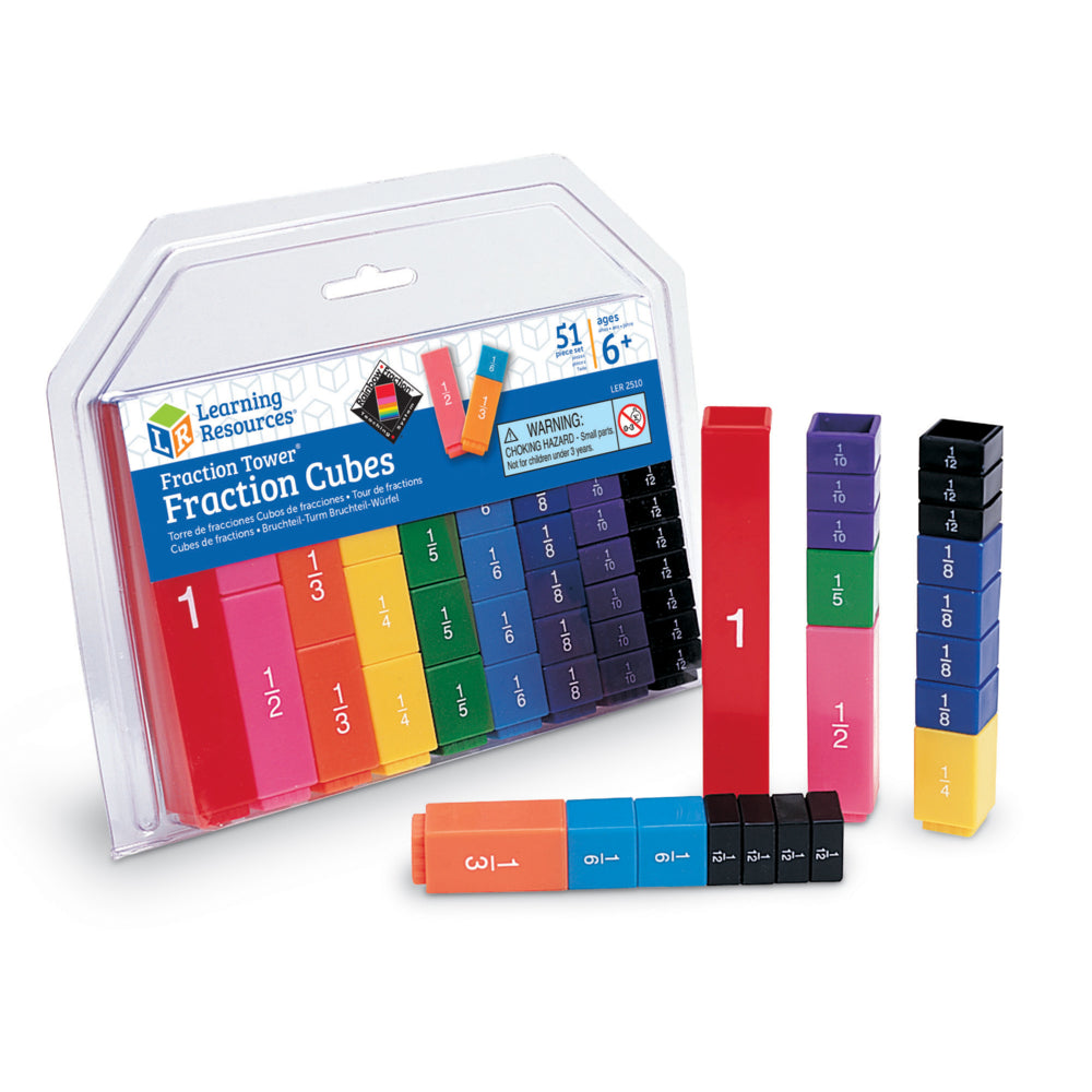 Image of Learning Resources Fraction Tower Cubes Set