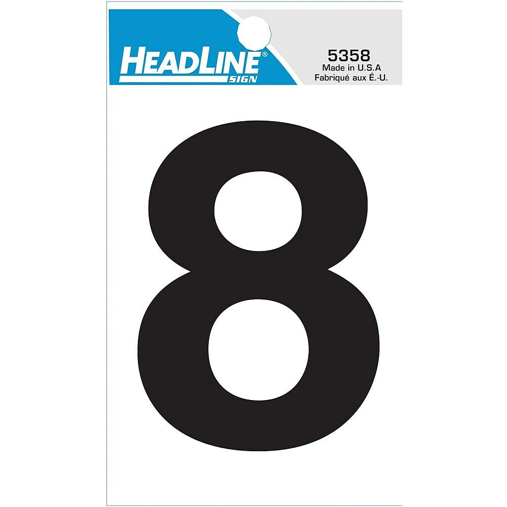 Image of HeadLine 3" Self - Stick Number - "8"